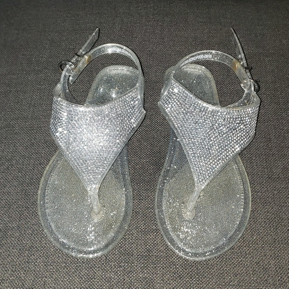 Clear jelly sandals